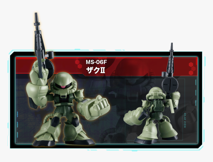 Bandai Kidou Senshi Gundam Ms-06 Zaku Ii Gundam Expand - Action Figure, HD Png Download