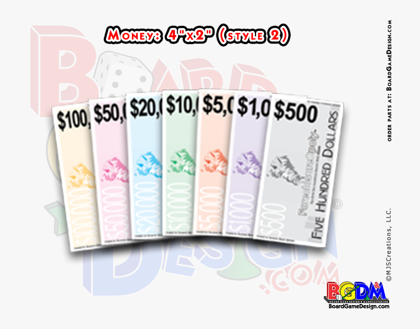 Monopoly Money, Replacement Play Money For Games - Game, HD Png Download