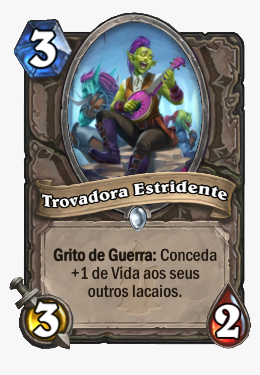 Boisterousbard - Hearthstone Odd Cost Cards, HD Png Download