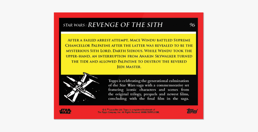 Darth Sideous Kills Mace Windu - Trudgen Star Wars, HD Png Download