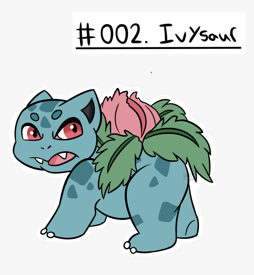 Pokedex - 002 - Ivysaur - Cartoon, HD Png Download