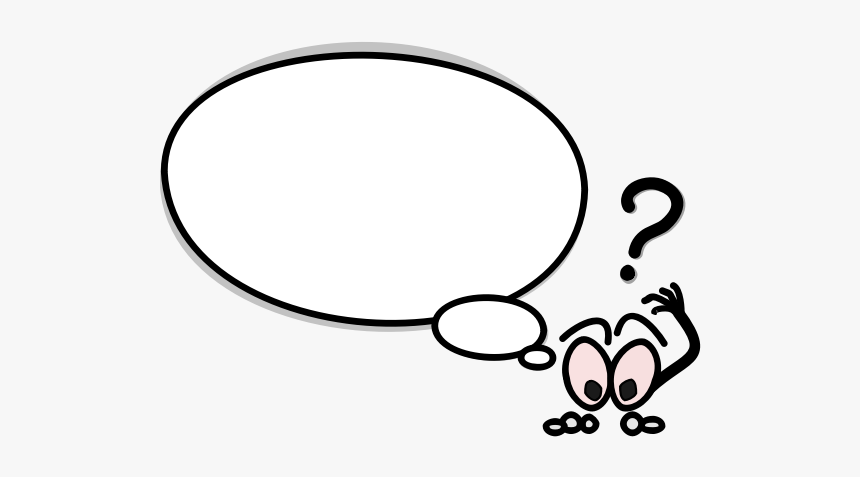 Puzzled Speech Bubble Vector Clip Art, HD Png Download