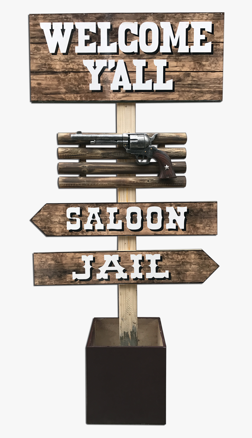 Western Welcome Sign - Sniper Rifle, HD Png Download