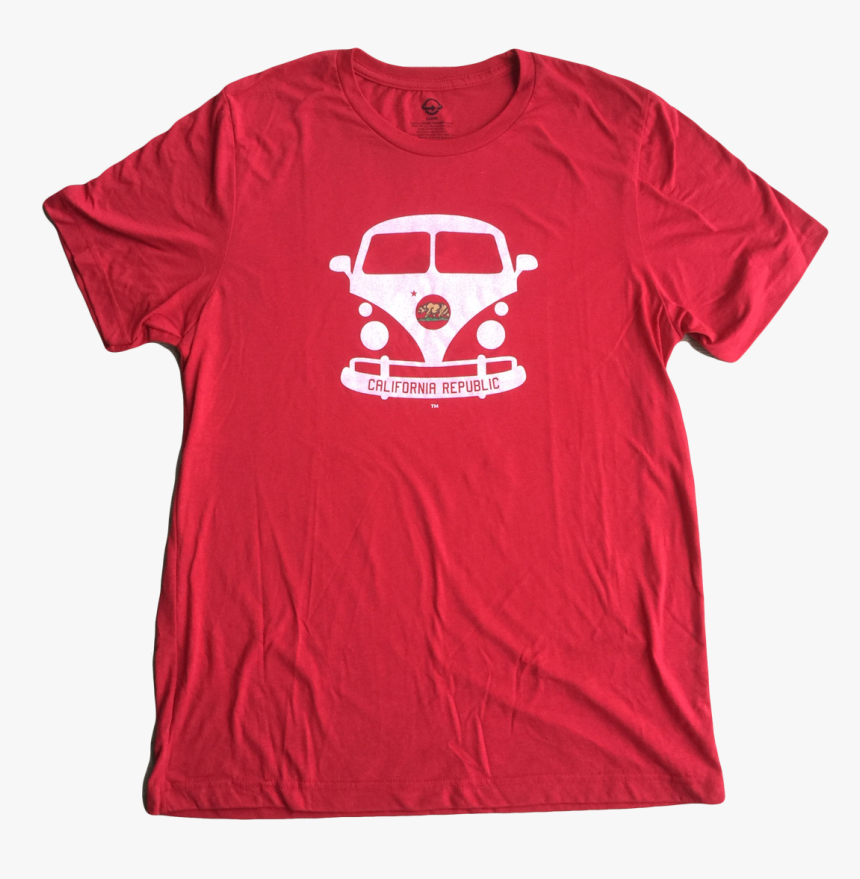 California Flag Bus Tee - Active Shirt, HD Png Download