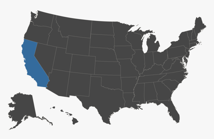 Statemap California - Trump Electoral College Win, HD Png Download