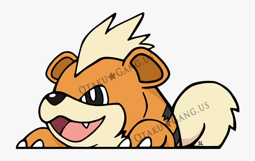 Growlithe - Growlithe - Growlithe - Growlithe - Growlithe - Cartoon, HD Png Download