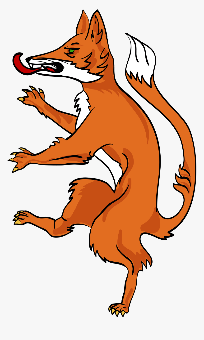 Pin By Hope Dorris On Fox S Foxes - Coat Of Arms Supporter Fox, HD Png Download