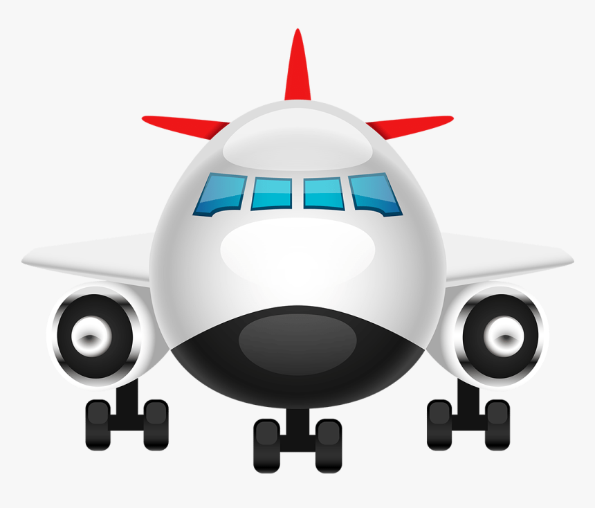 Airplane Front View Clipart, HD Png Download