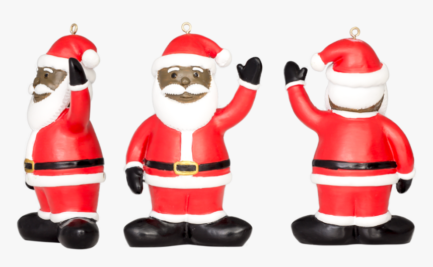 Black Santa Ornament - Christmas Ornament, HD Png Download
