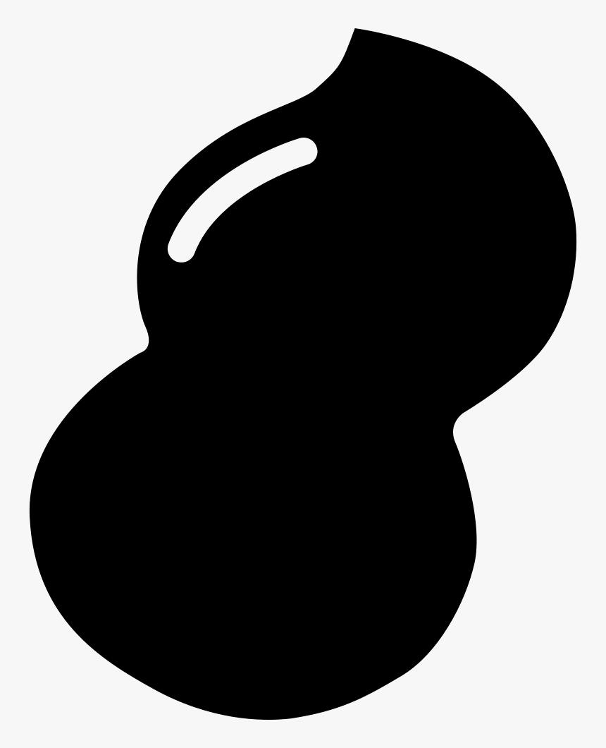 Peanuts Clipart Svg - Peanut Silhouette Png, Transparent Png