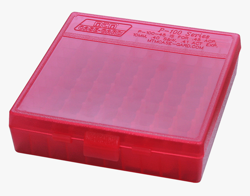 Mtm P100929 P 100 Flip Top Pistol Ammo Box - กล่อง ใส่ กระสุน 9 ม ม, HD Png Download