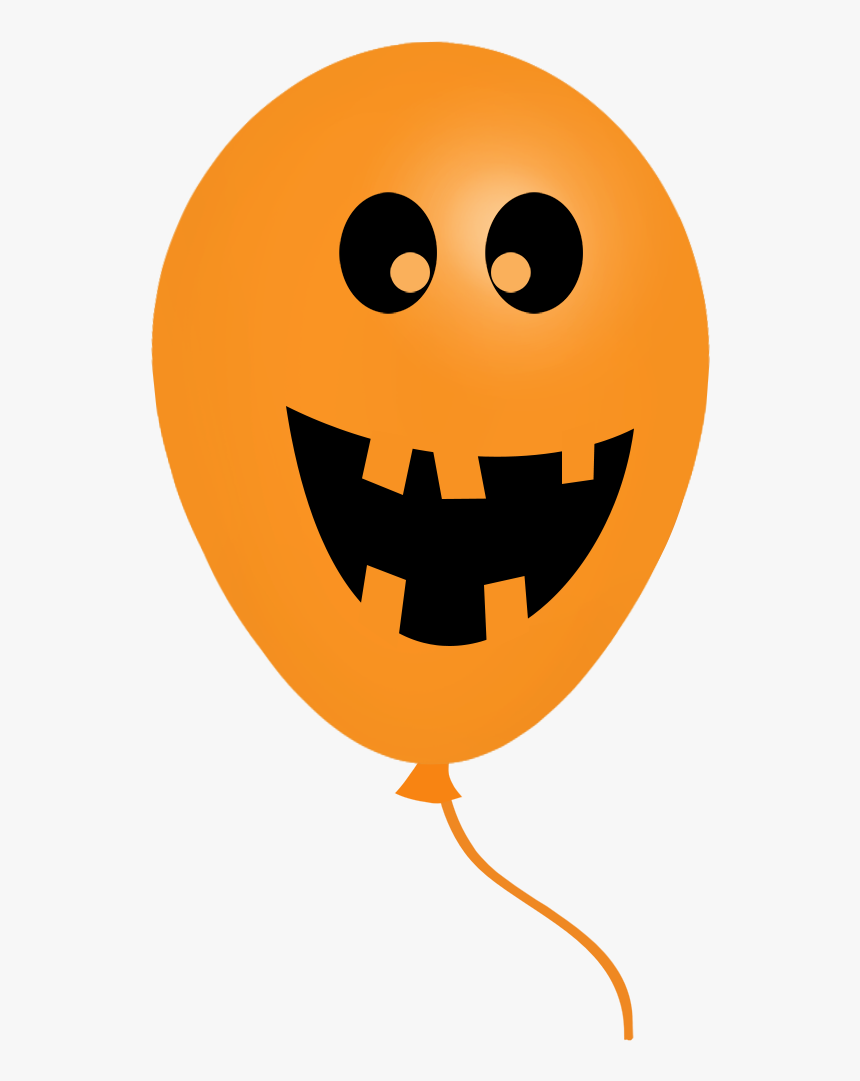 Jack O Lantern Halloween Balloon - Smiley, HD Png Download