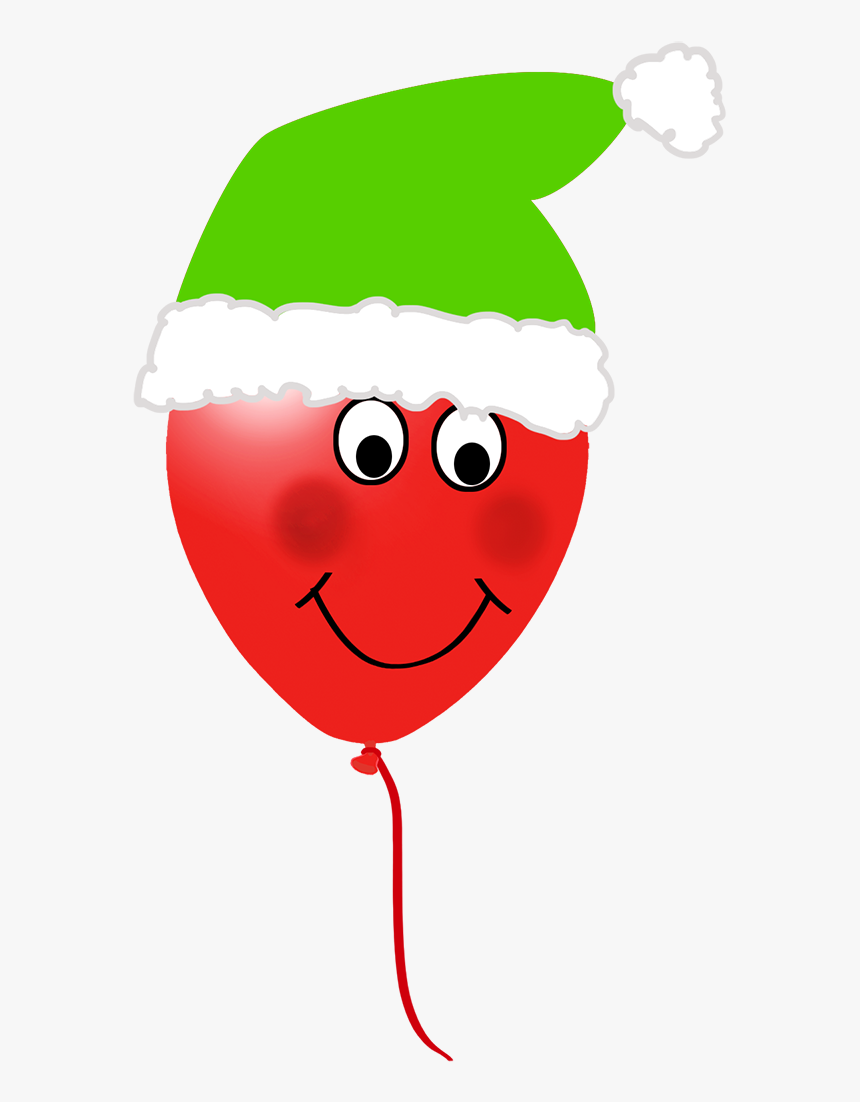 Christmas Elf Balloon - Smiley, HD Png Download