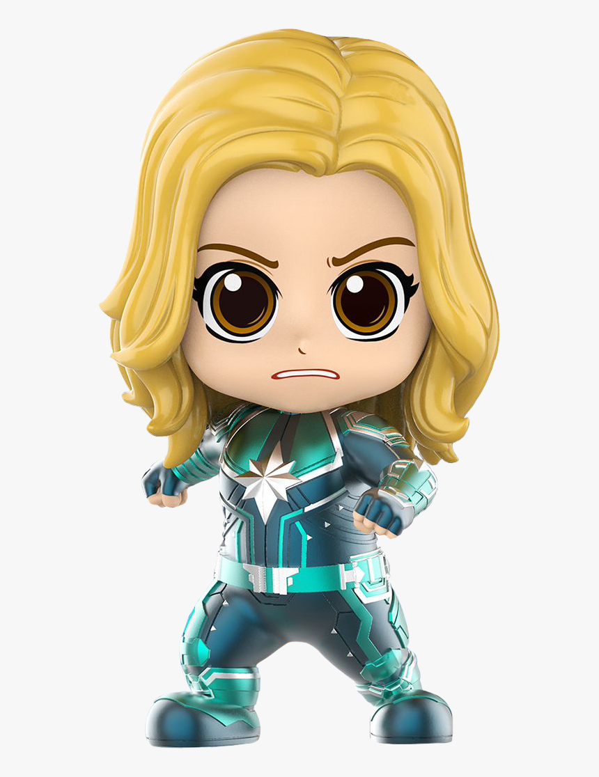 Captain Marvel - Captain Marvel Cosbaby Green, HD Png Download
