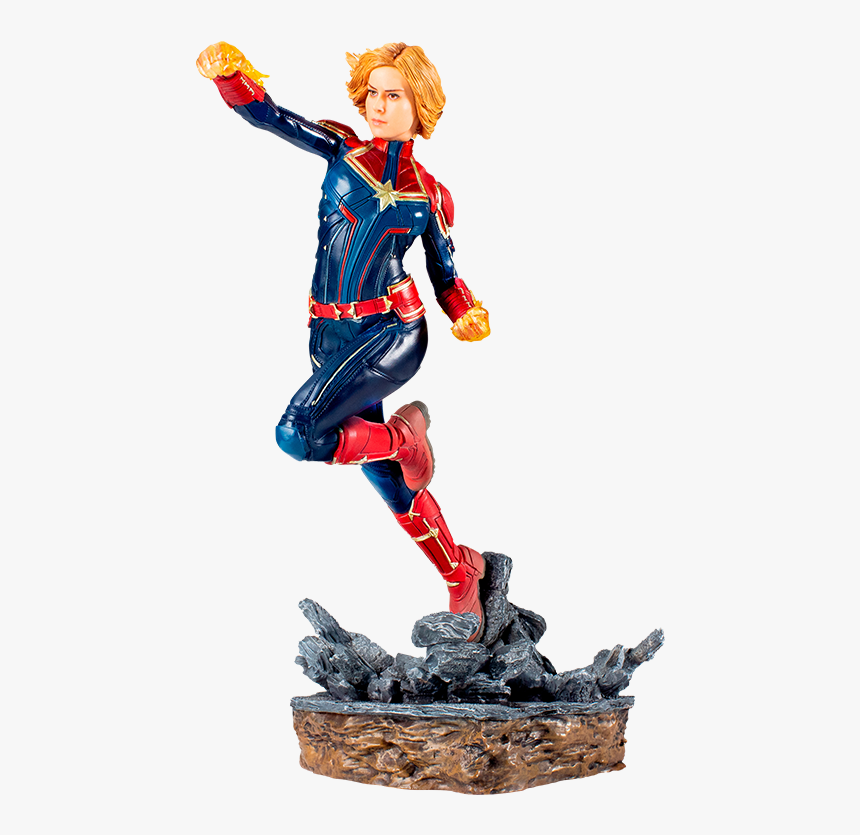 Iron Studios Captain Marvel Statue - Capitã Marvel Iron Studios, HD Png Download