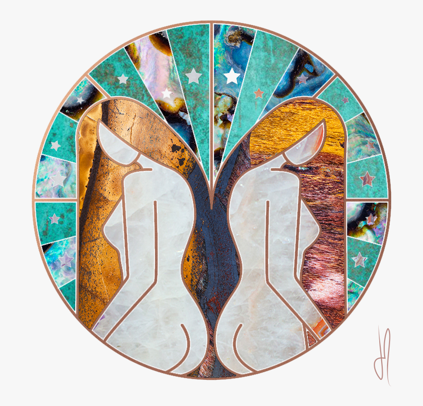 Ja-gemini2 - Stained Glass, HD Png Download