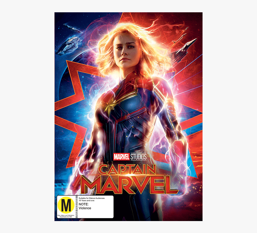 Dvd Captain Marvel - Movie Posters Captain Marvel, HD Png Download