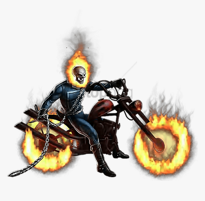 Freetoedit Motorcycle Ghostrider Motorbike - Ghost Rider Bike Comic, HD Png Download