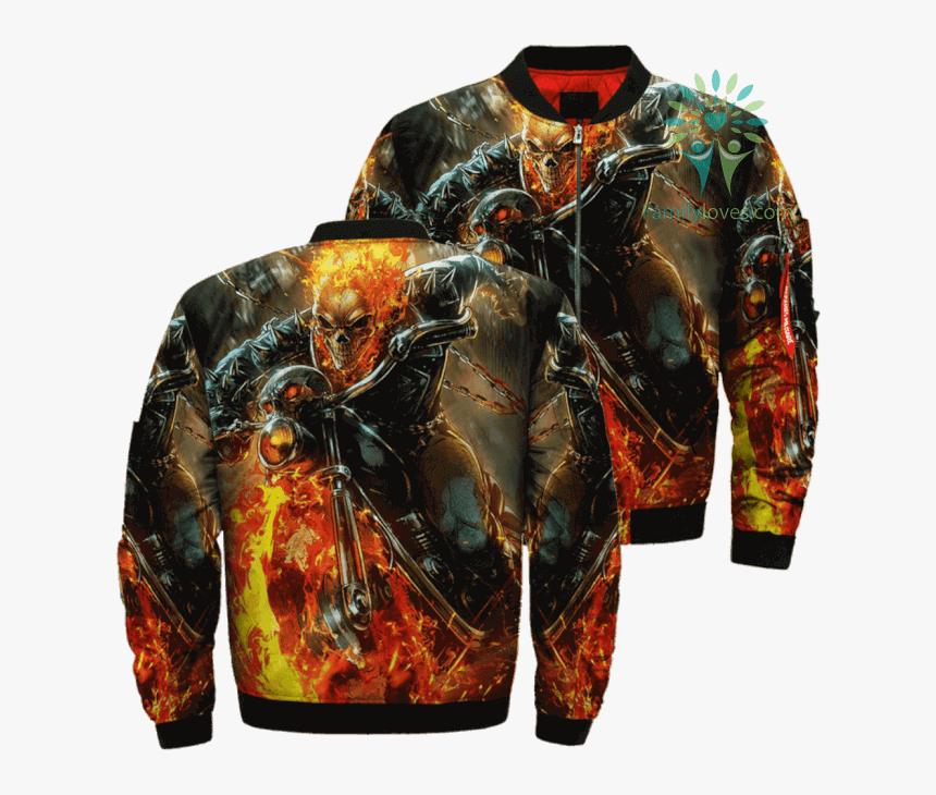 Cosmic Ghost Rider 4 Variant Skull Over Print Jacket - Im A Farmer I Dont Stop When Im Tired I Stop When Im, HD Png Download