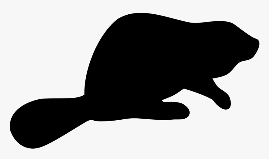 Silhouette Beaver Clipart, HD Png Download