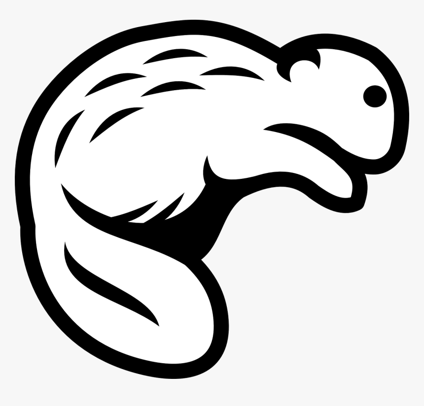 Outline Beaver Clipart, HD Png Download