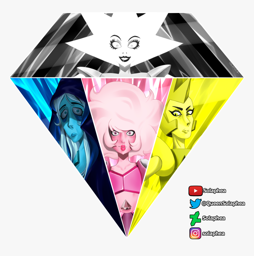 [fanart] The Diamonds By Solaphea - Illustration, HD Png Download