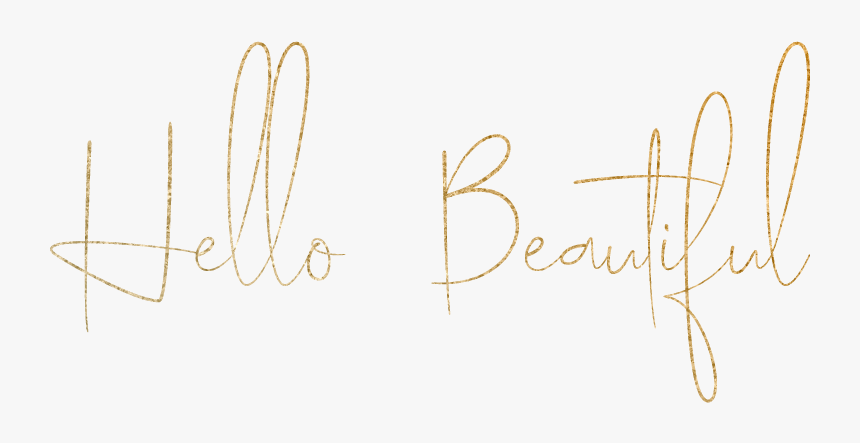 Hello-beautiful - Calligraphy, HD Png Download
