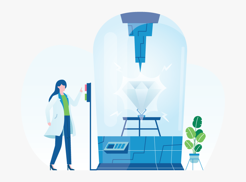 How Are Lab Grown Diamonds Made - Graphic Design, HD Png Download