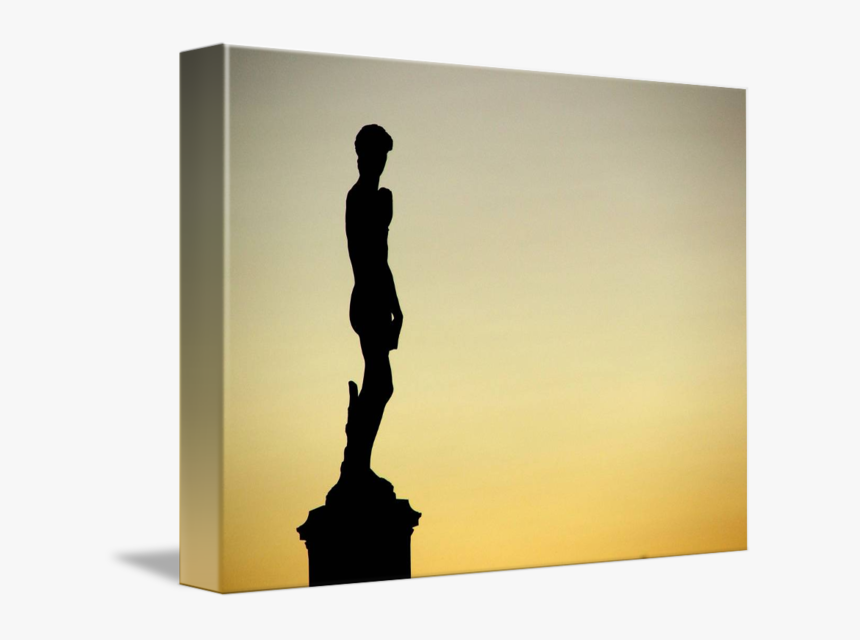 Statue Of David Silhouette By Matthew Mills - Silhouette, HD Png Download