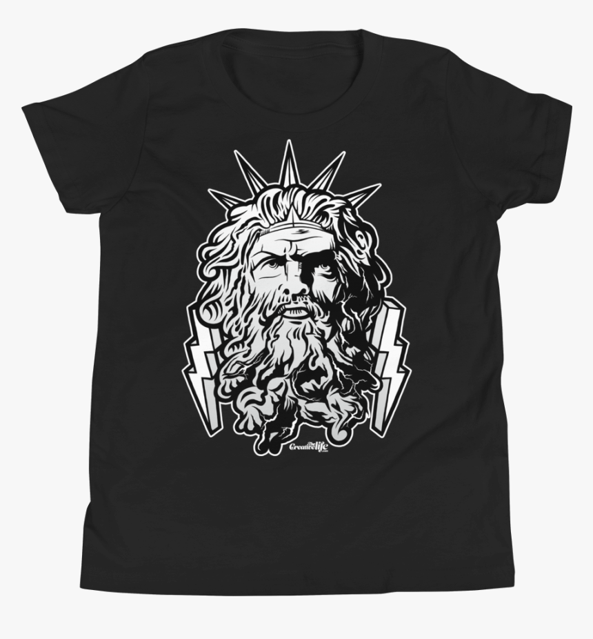 Zeus-white Mockup Front Flat Black, HD Png Download
