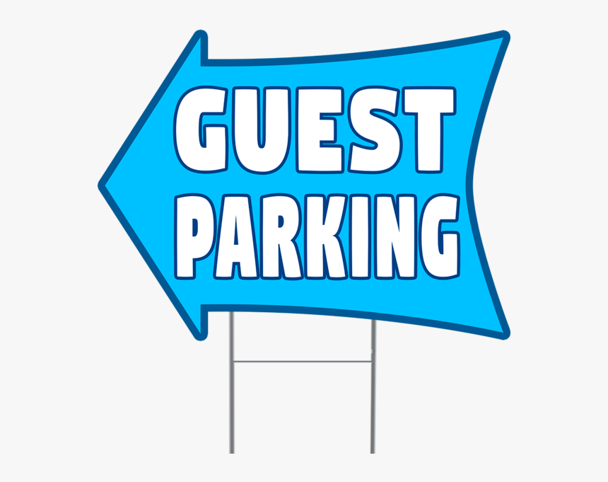 Guest Parking 2 Sided Arrow Yard Sign, HD Png Download