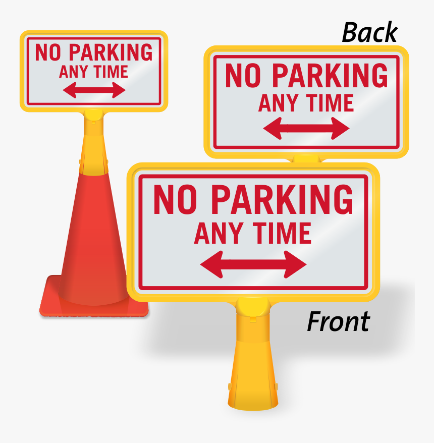 No Parking Signs For Cones, HD Png Download
