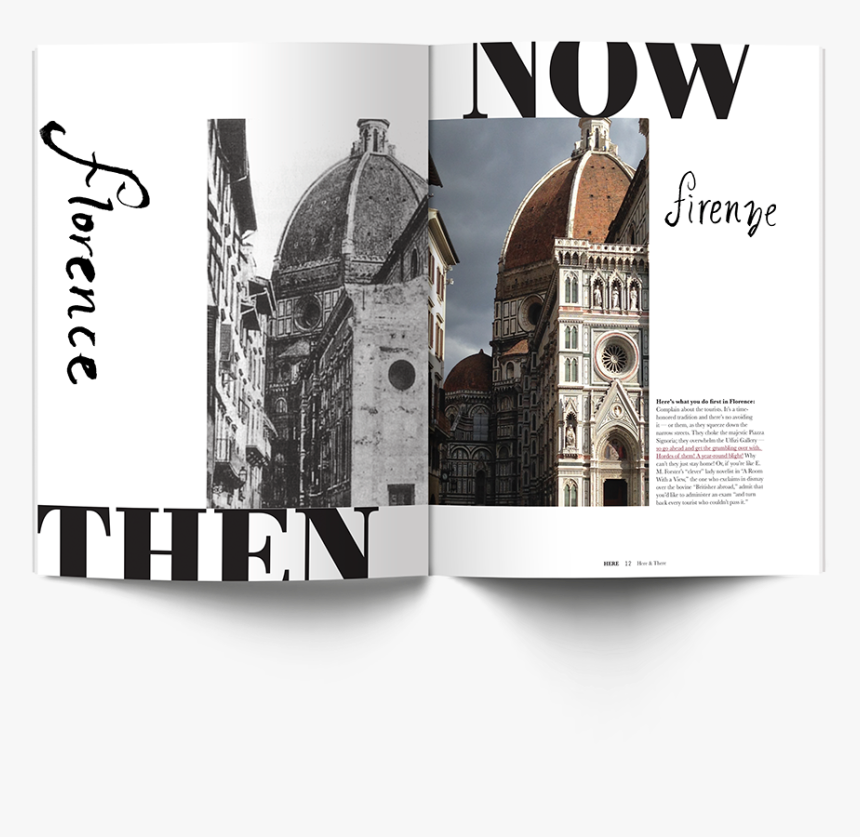 Here And There Is A Two-sided Magazine Highlighting - Florence Cathedral, HD Png Download
