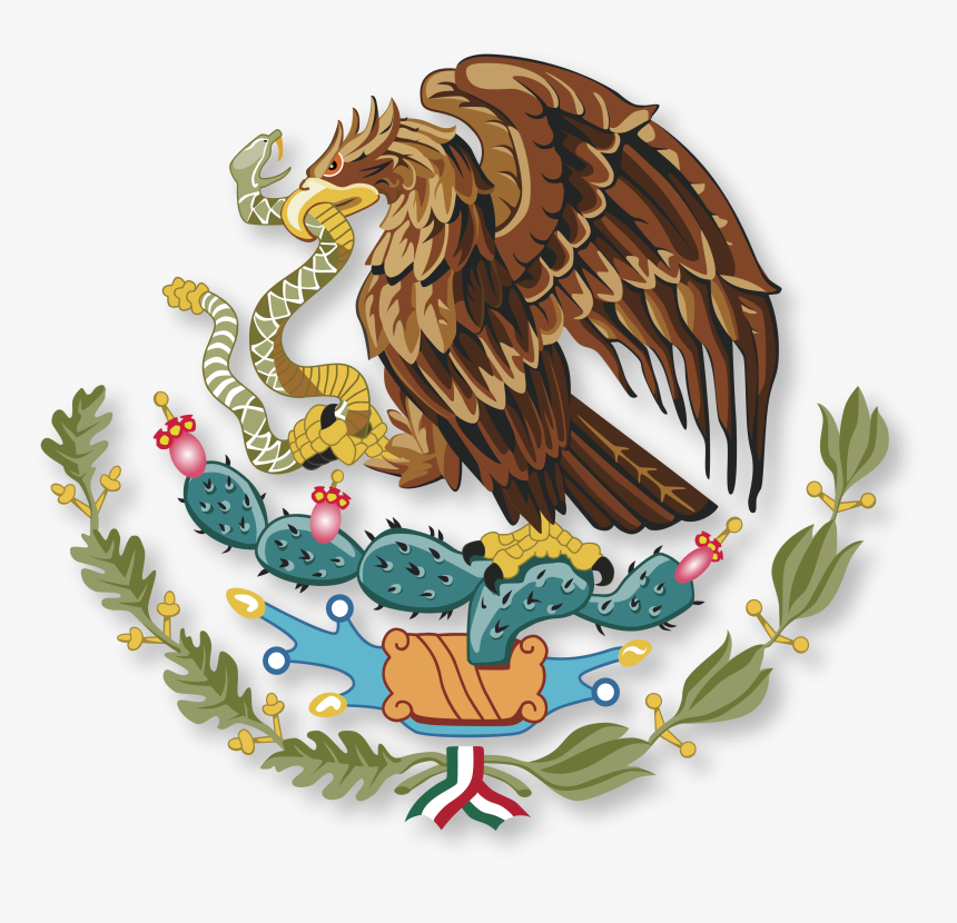 Flag Of Mexico United - Mexico Flag Eagle Png, Transparent Png