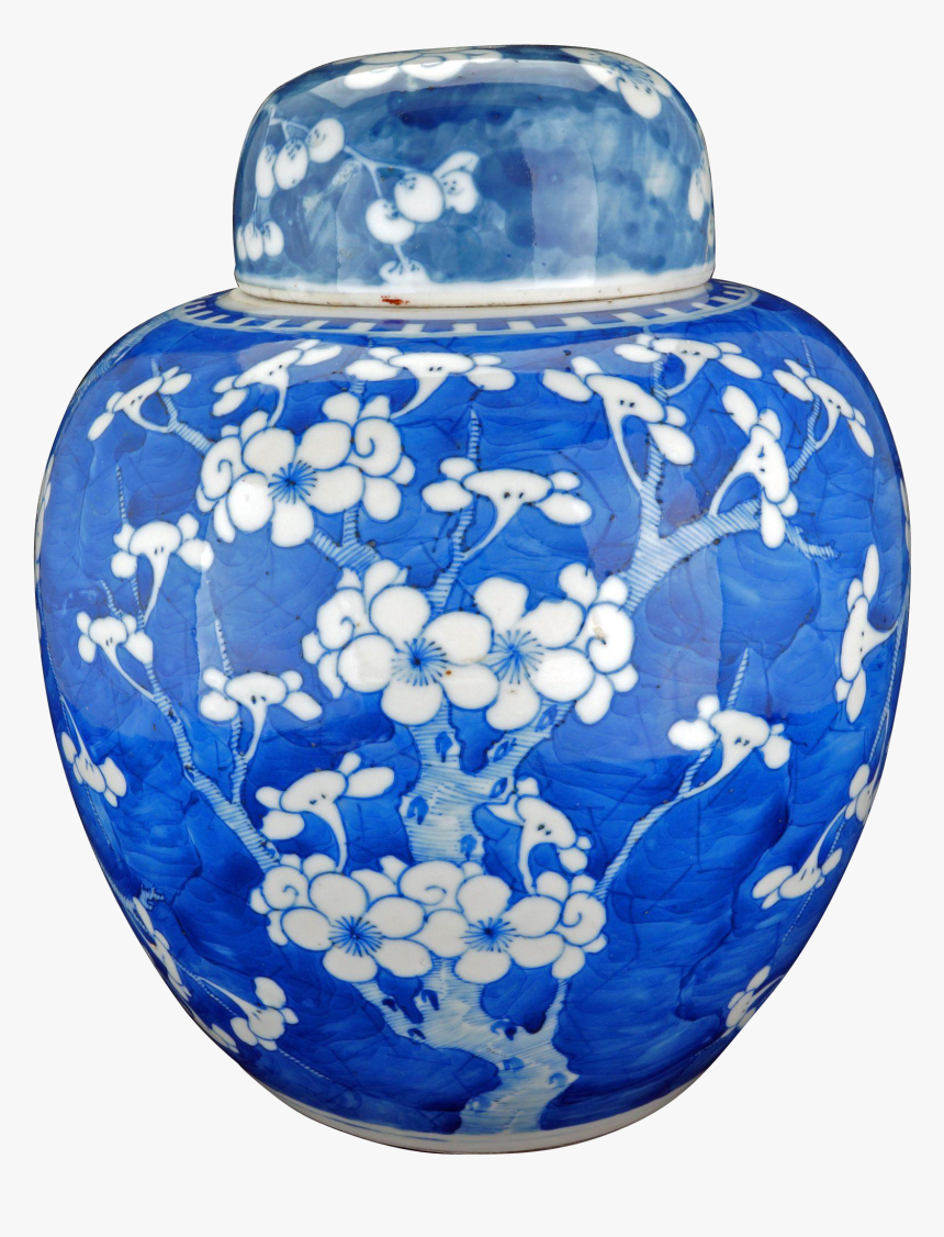 Chinese Porcelain Blue And White Ginger Jar, HD Png Download