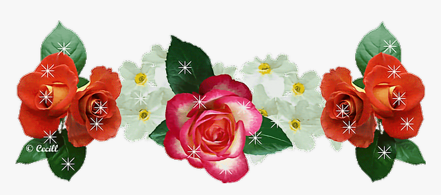 #rose #flowers #snapchat #crown - Gif Блестящие Цветы Анимация, HD Png Download