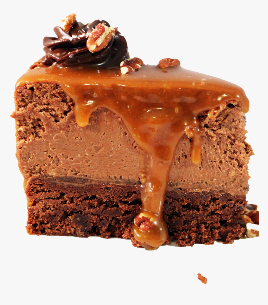 Caramel Dark Chocolate Cake Png Vanilla - Chocolate Cake, Transparent Png