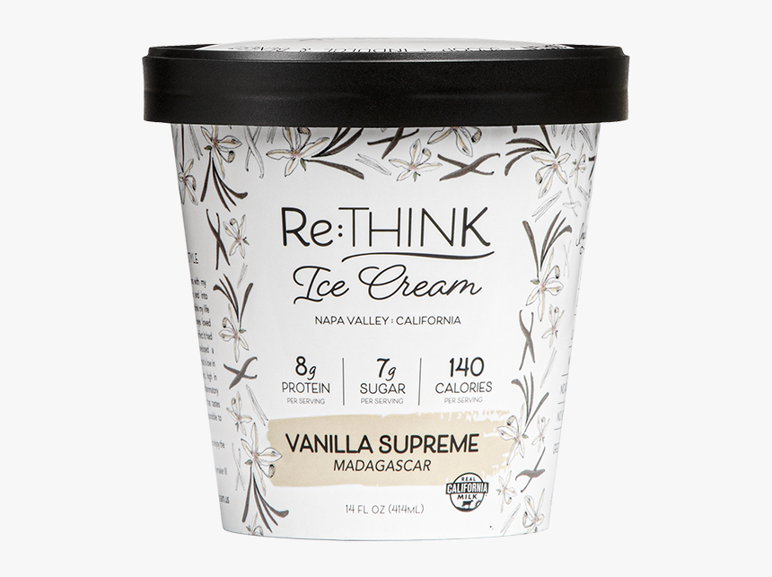 Vanilla Front Hr - Rethink Ice Cream, HD Png Download