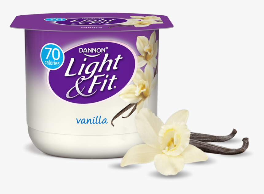 Vanilla Nonfat Yogurt - Light And Fit Yogurt Peach, HD Png Download