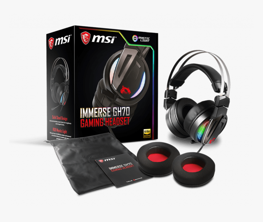 Msi Immerse Gh70 Gaming Headset, HD Png Download
