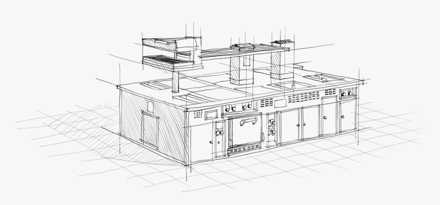 Drawing Molteni Stove - Technical Drawing, HD Png Download