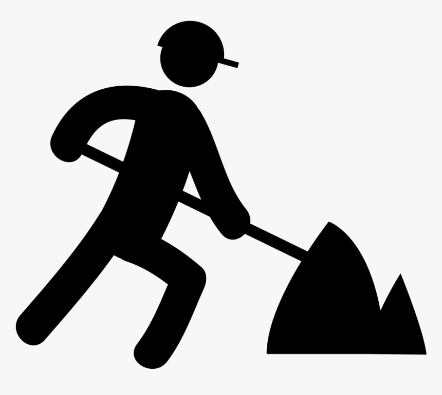 Computer Icons Mining Laborer Clip Art - Miner Silhouette Png, Transparent Png