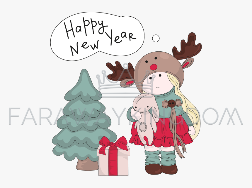 Free Merry Christmas Digital Card, HD Png Download