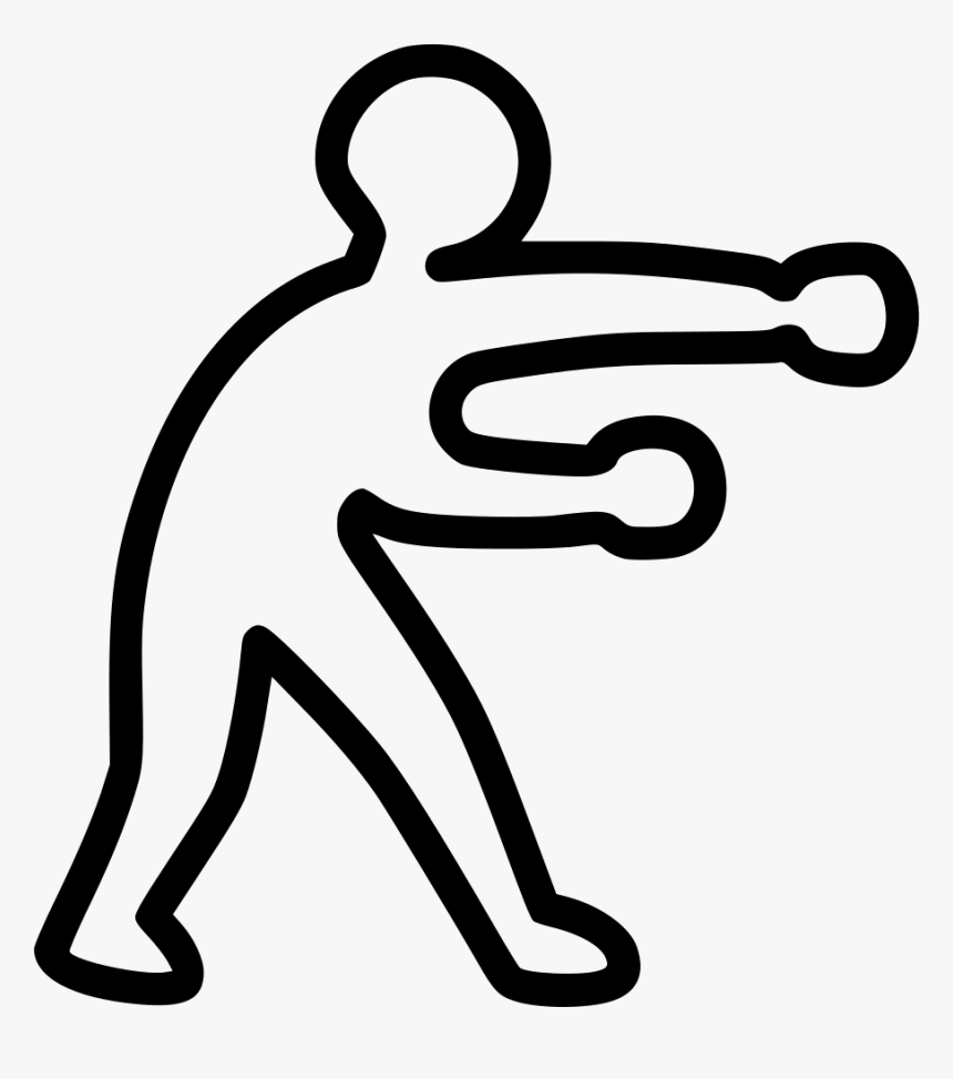 Boxing Fighting Human Play Games Sport Olympic Competition - Line Art, HD Png Download