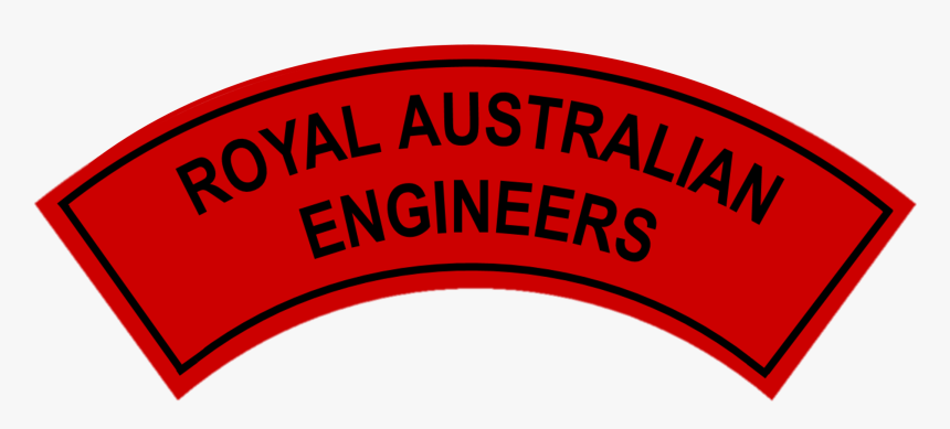 Royal Australian Engineers Battledress Flash Border - Circle, HD Png Download