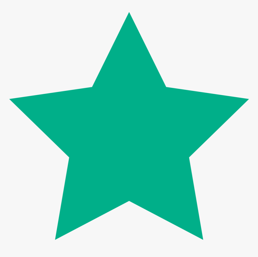 Teal Star Clipart, HD Png Download