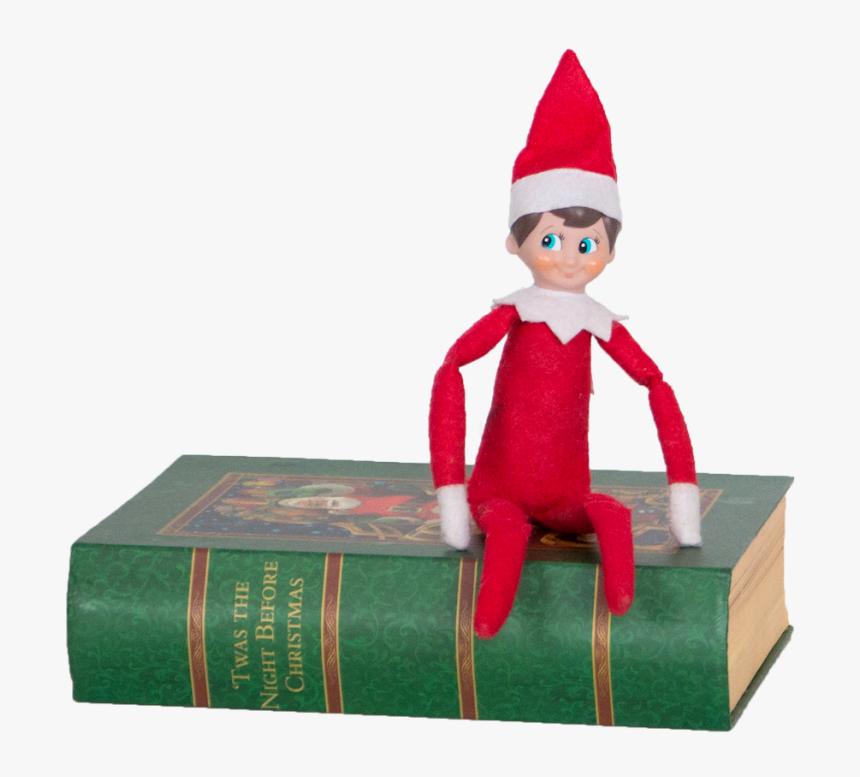 Elf On Book - Christmas Elf, HD Png Download