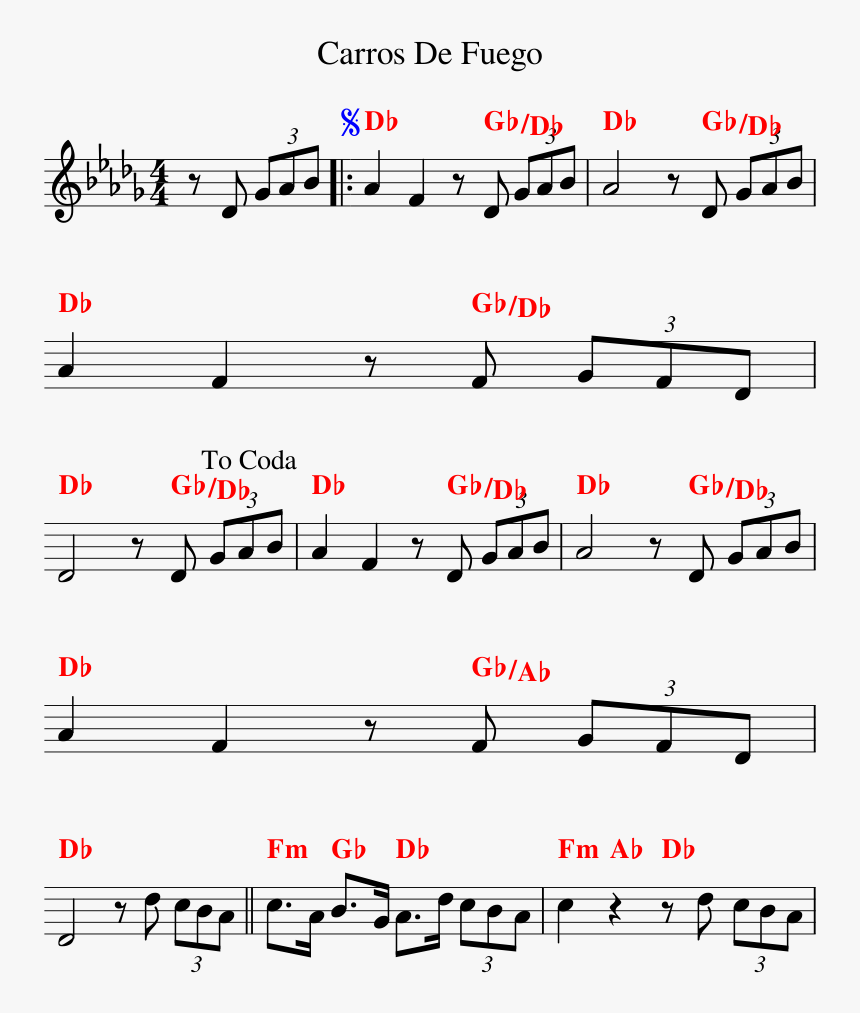 Carros De Fuego Piano, HD Png Download