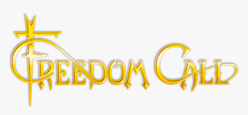 Freedomcall Logo Gold Schwarz - Calligraphy, HD Png Download