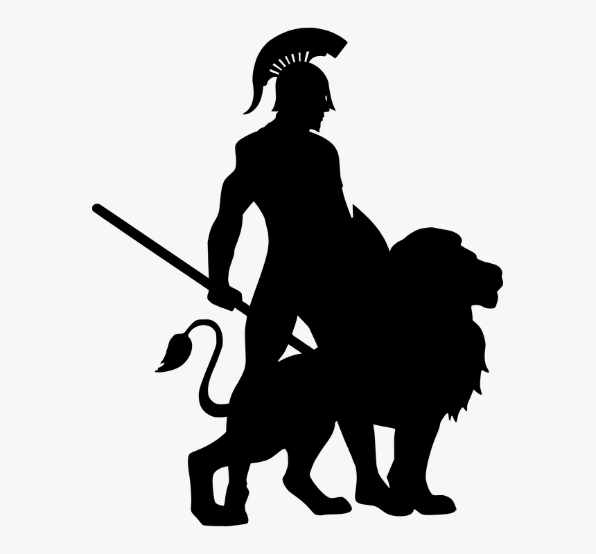 Spartan Warrior Silhouette, HD Png Download